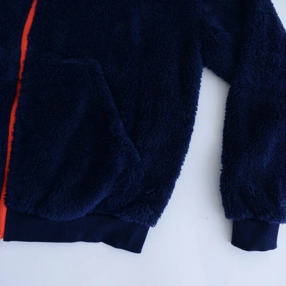 Raw Gear Navy w Orange Piping Soft Fleece Zip Embroidered Sweater Unisex S - Picture 6 of 12